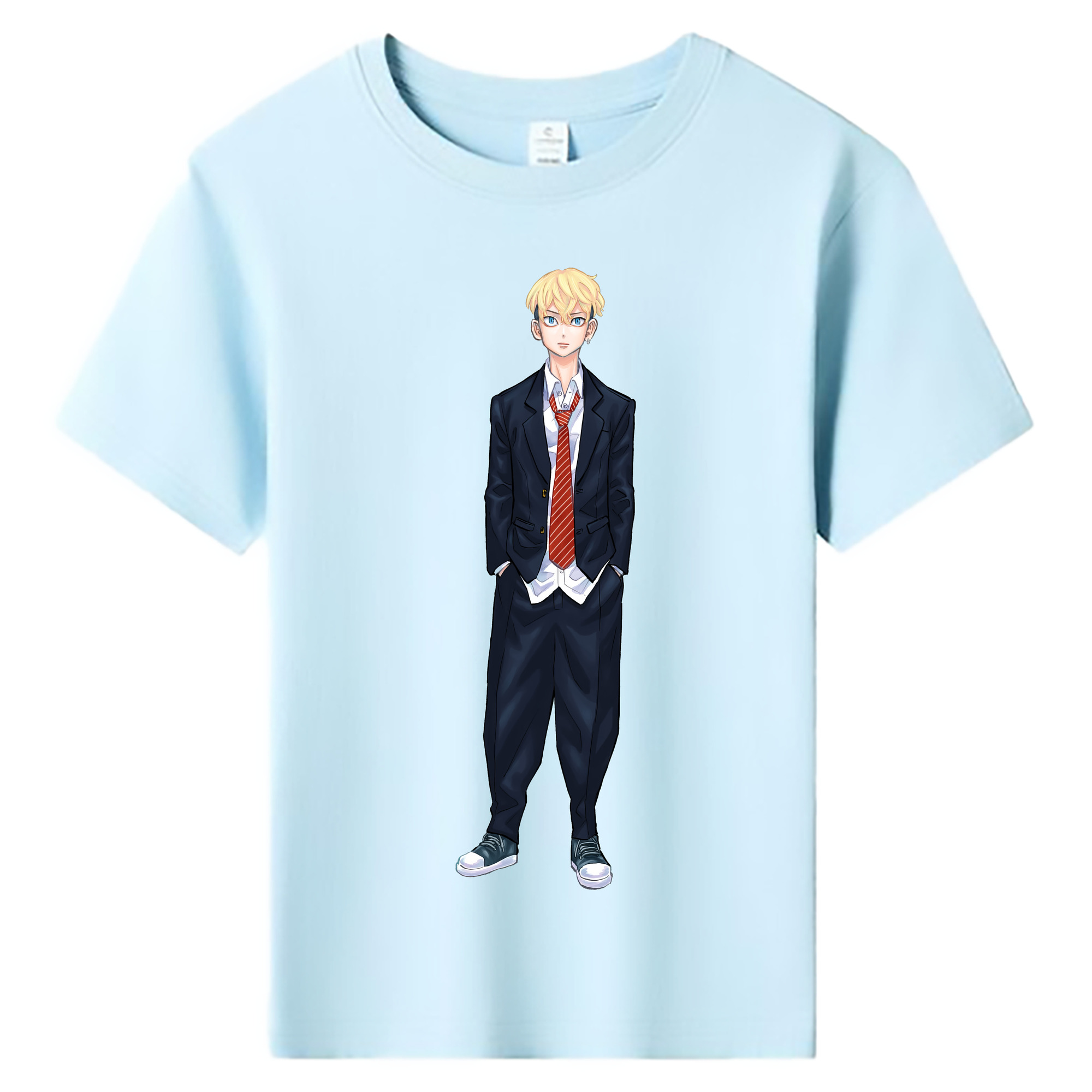 （画像用） 東京リベンジャーズ Tokyo Revengers 綿100％キッズTシャツ（フロントプリント）